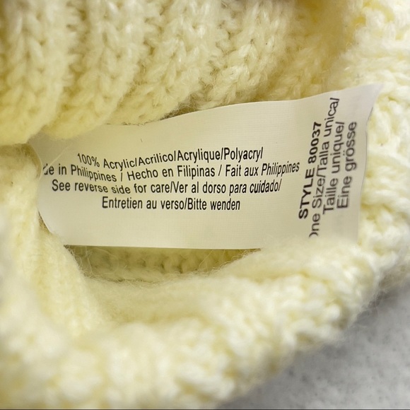 Vintage Isotoner Aris 115 Knit Ivory One Size Gloves - Picture 8 of 9